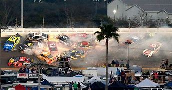 Image result for NASCAR Rain Pile Up