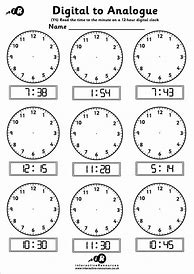 Image result for Telling Time Digital Clock