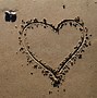 Image result for Heart in Sand Sunset