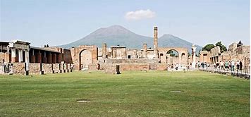 Image result for Mount Vesuvius Pompeii Ruins