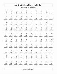 Image result for Multiplication Worksheets 5 6 7