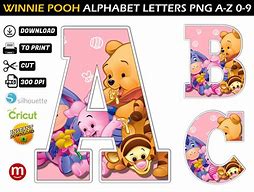 Image result for Winnie the Pooh Alphabet Letters