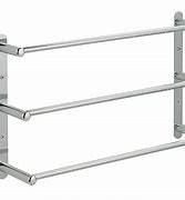 Image result for Wall Mounted 3 Towel Rack