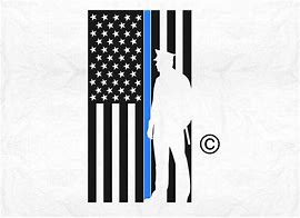 Image result for Police Thin Blue Line Flag SVG