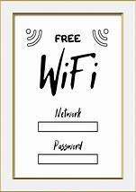 Image result for FreeWifi Sign Templatr