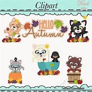 Image result for Autumn Cat Clip Art