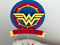 Image result for Wonder Woman Cake Topper Birthday