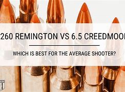 Image result for 6.5 Creedmoor vs 260 Remington