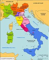 Image result for Italy Capital Cities Map