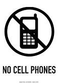 Image result for No Cell Phone or Food Signs