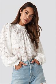 Image result for White Lace Blouse
