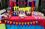 Image result for Superhero Party Table
