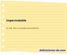 Image result for impermutable