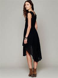 Image result for Black Dress with Brown Ankle Boots