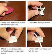 Image result for Adhesive Cable Clips