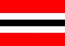 Image result for Flag Red White Black Horizontal Stripes