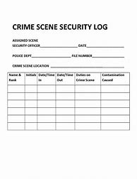 Image result for Crime Scene Investigation Report Template