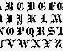 Image result for A to Z Fonts Black and White