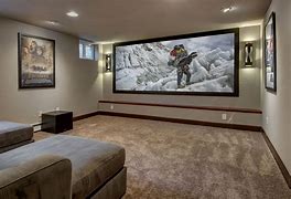 Image result for Basement TV Setup