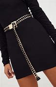 Image result for Ladies Black Chain Belt