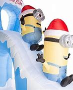 Image result for Minion Christmas Inflatable Slide