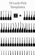 Image result for Lock Pick Templates Printable Actual Size