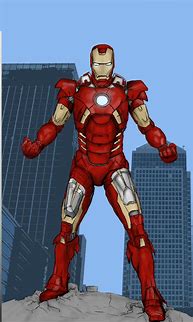 Image result for Iron Man Mk 7 Drawing