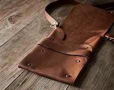 Image result for Handmade Leather Messenger Bag
