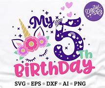Image result for Number 5 Birthday SVG