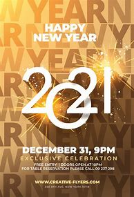 Image result for Happy New Year Flier