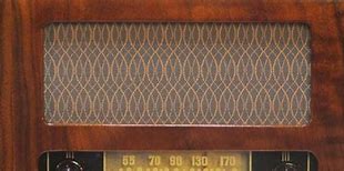 Image result for Antique Radio Grill Cloth