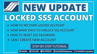 Image result for How to Unlock SSS Account