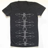 Image result for Bat Print T-Shirt