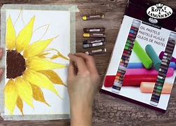 Image result for Sunflower Pastel Drawings