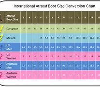 Image result for Shoe to Boot Size Conversion Chart