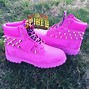 Image result for Custom Pink Timbs