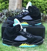 Image result for Jordan 5 Aqua Black