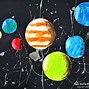 Image result for Oil Pastel Solar System Galaxy