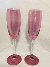 Image result for Pink Champagne Flutes