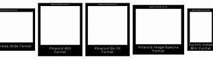 Image result for Instax Square Mini Wide Comparison Film