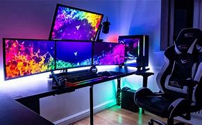 Image result for Gaming PC and Monitor Setup