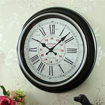 Image result for Black Vintage Wall Clock