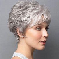 Image result for Short Hairstyles for Fine Grey Hair