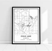 Image result for Cold Lake Map