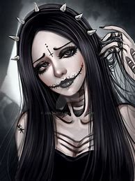 Image result for Anime Gothic Girl Digital Art