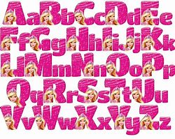 Image result for Pink Barbie a Letter