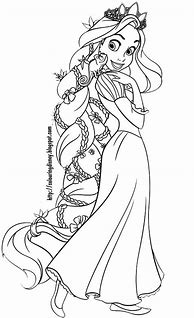 Image result for Rapunzel Coloring Pages