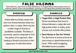 Image result for False Dilema Memes