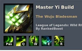 Image result for Master Yi Runes and Build