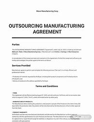 Image result for Manufacturing Service Agreement Template
